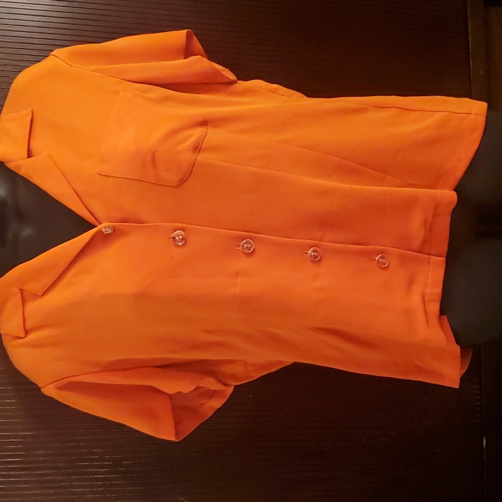 Silk button down shirt
